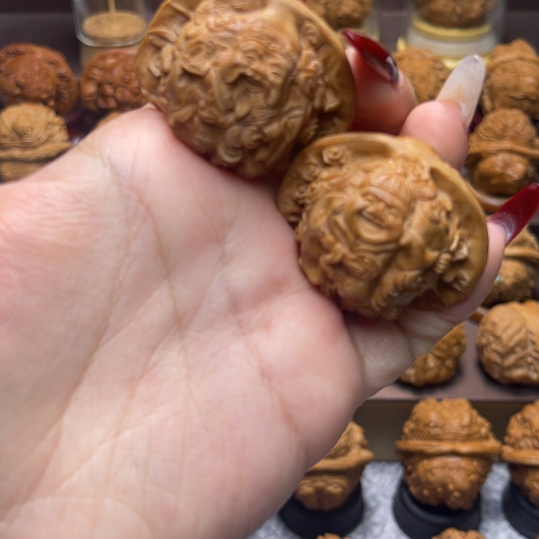 福利宫灯四面人物财神爷弥勒