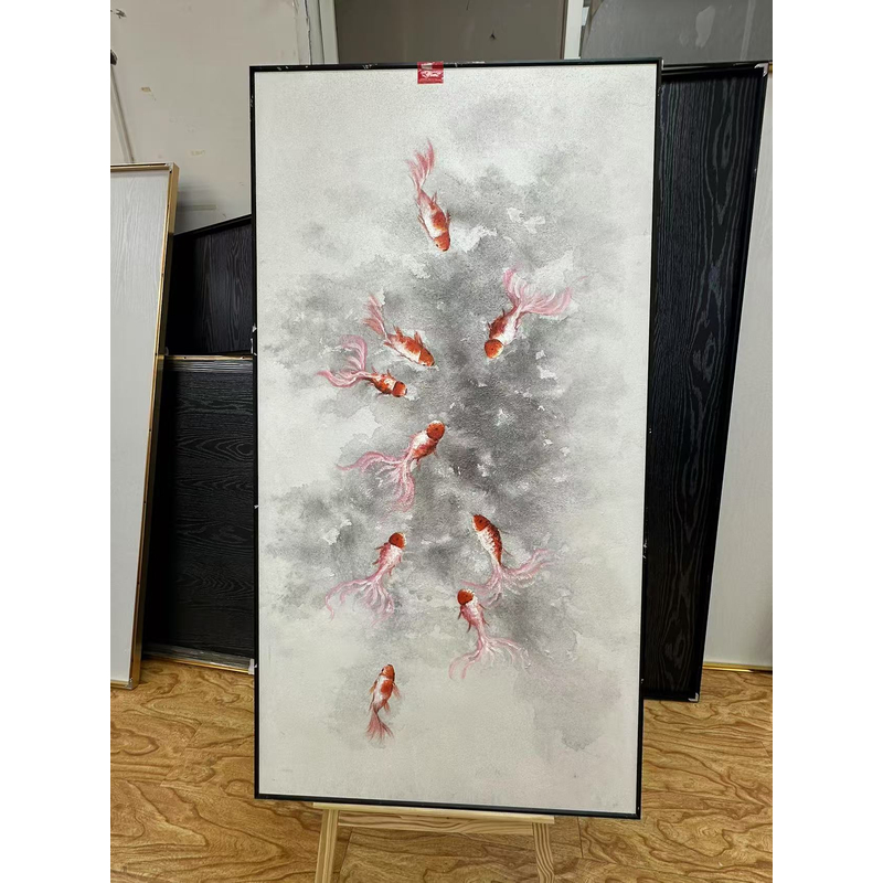 九鱼图|简约装饰画LDY-015 80*150 