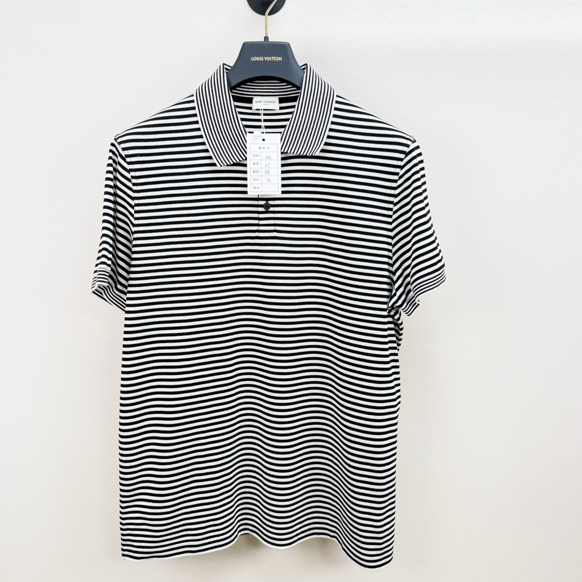 99新 YSL/圣罗兰 Polo衫XXL码 胸围118 衣长74