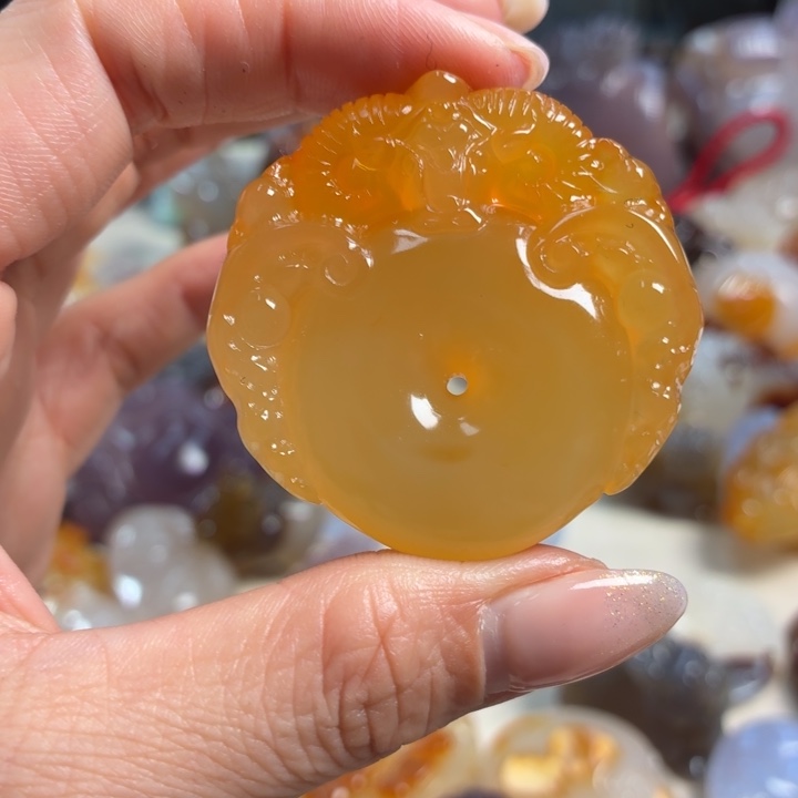 玛瑙/玉髓未镶嵌吊坠(不含链)