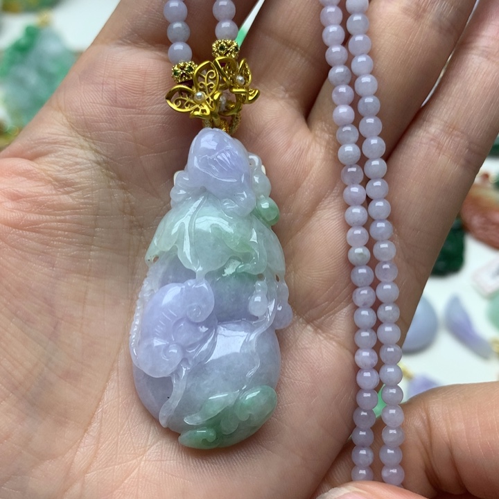 颈饰未镶嵌翡翠翡翠