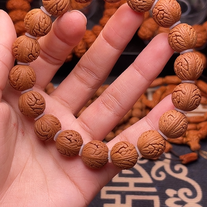 手串桃核精品绣球手串1.3