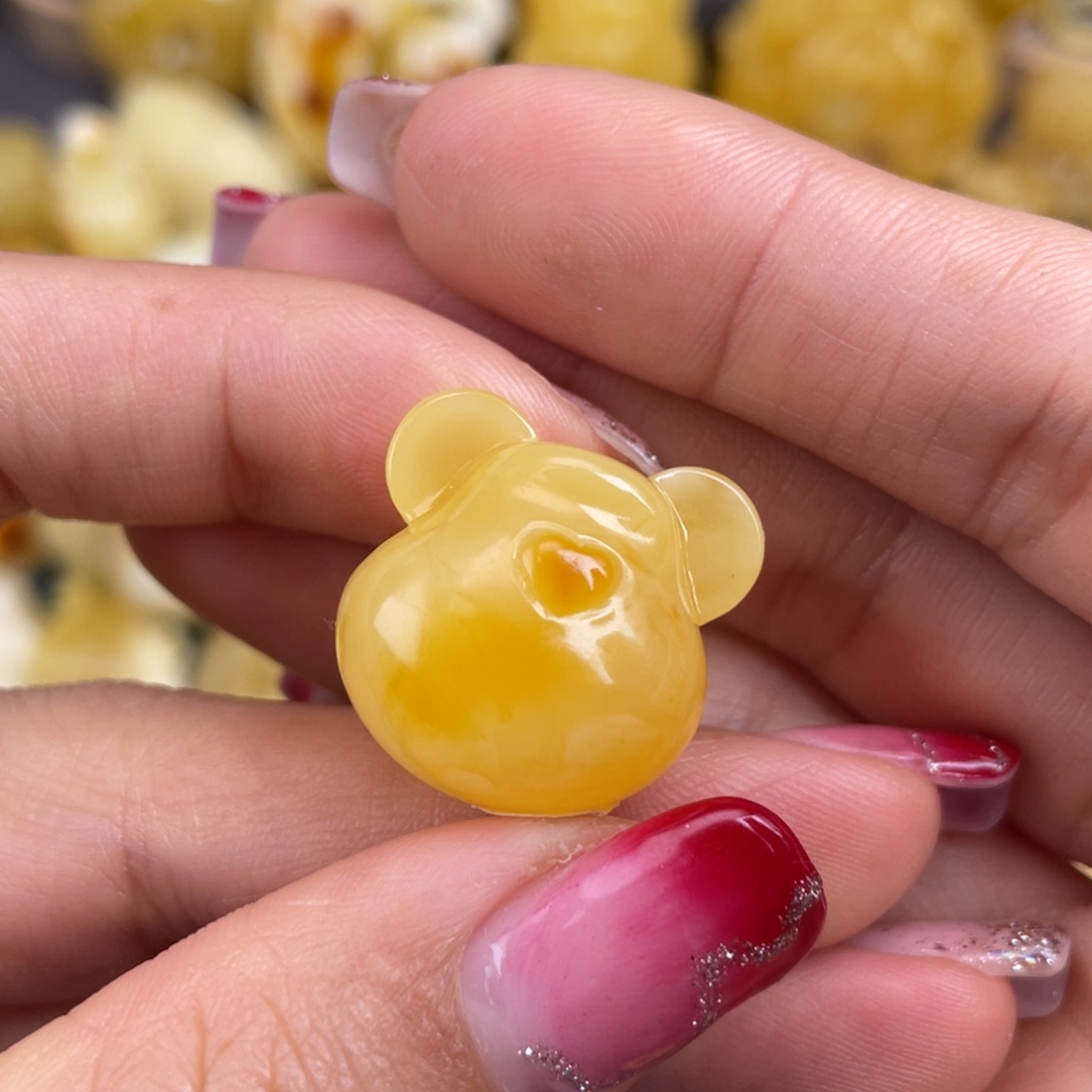 琥珀裸石未镶嵌蜜蜡