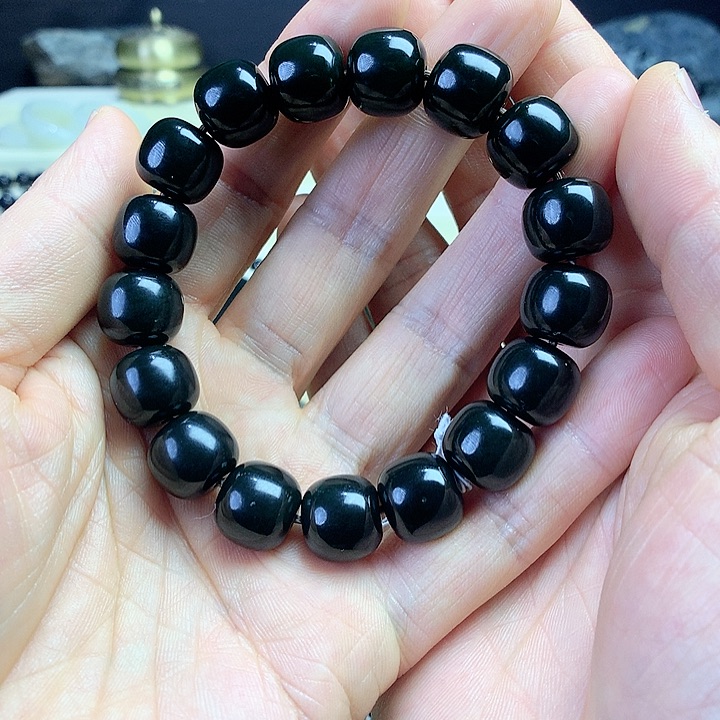 和田玉手链未镶嵌晖