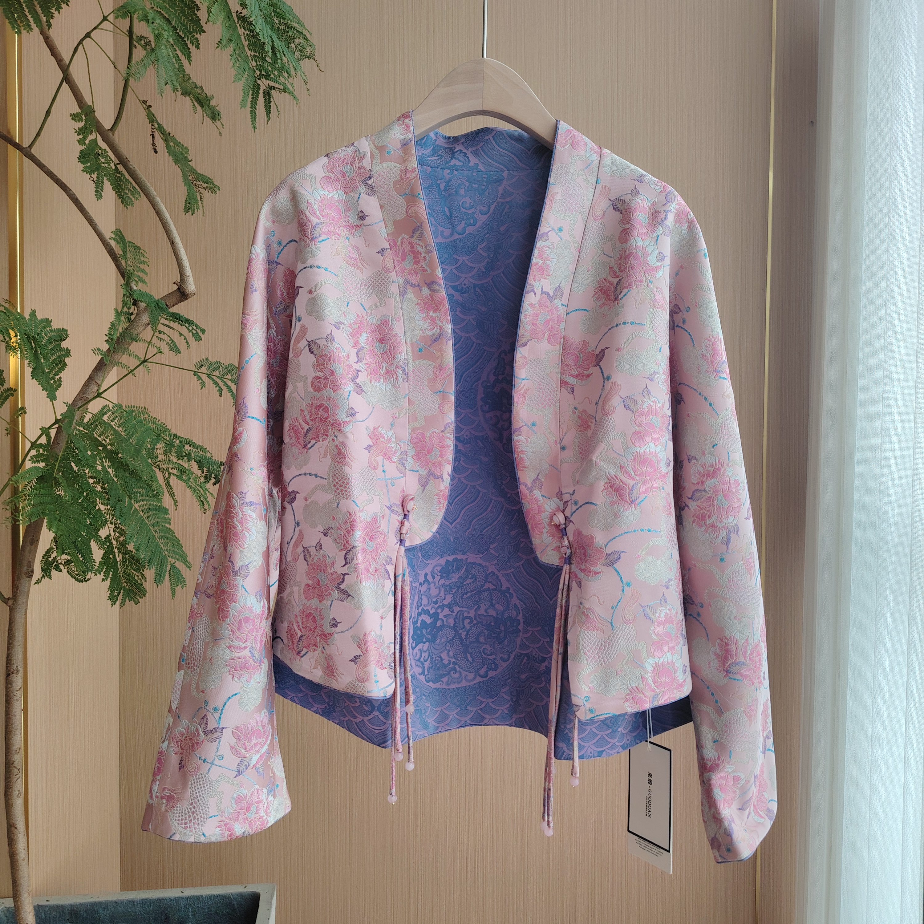 【果缎梅姐专属】国风新款桑蚕丝上衣外套 MCYJ-65010