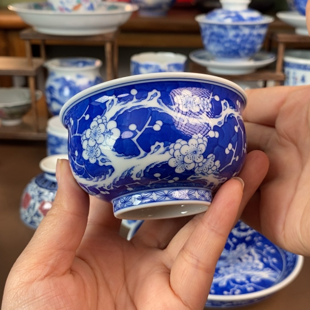 韩*安景德镇陶瓷手工手绘