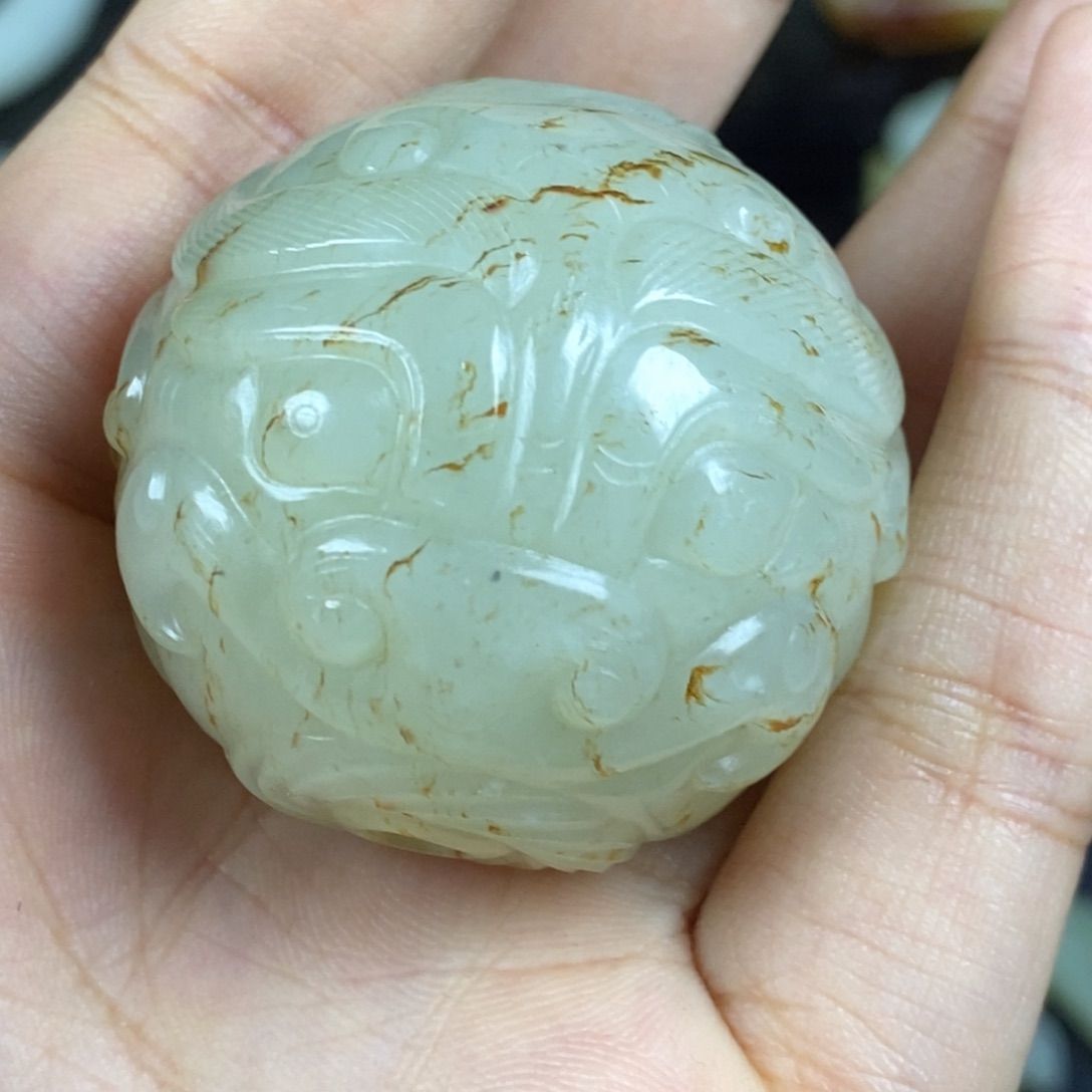 和田玉未镶嵌挂件A****才