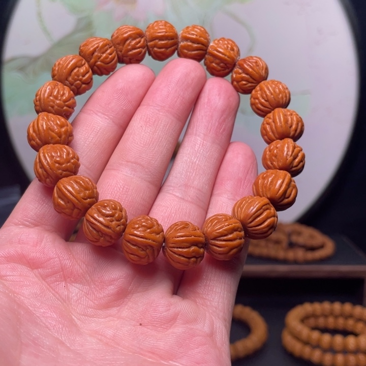 手串桃核14红魔爆肚