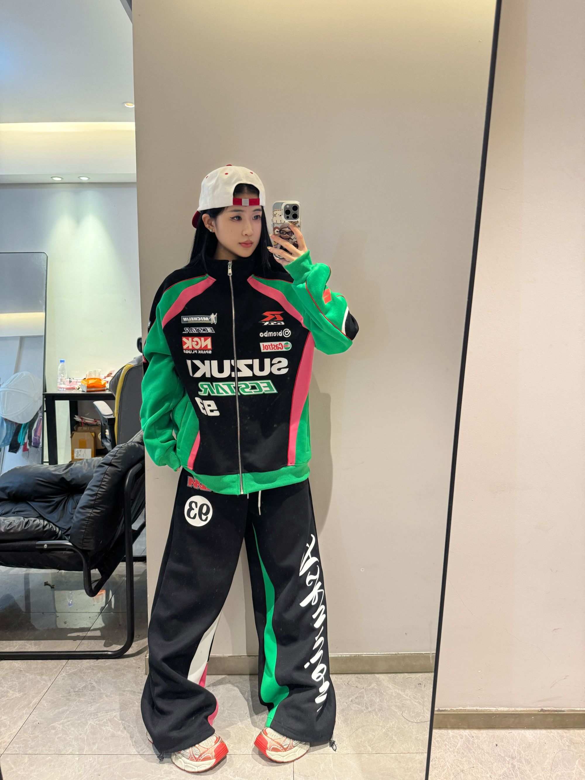 ASK【机车开衫卫衣】重磅潮牌卫衣印花男女长袖情侣秋冬