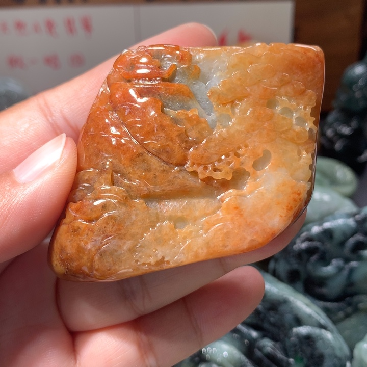 翡翠未镶嵌颈饰保真天然A货翡翠