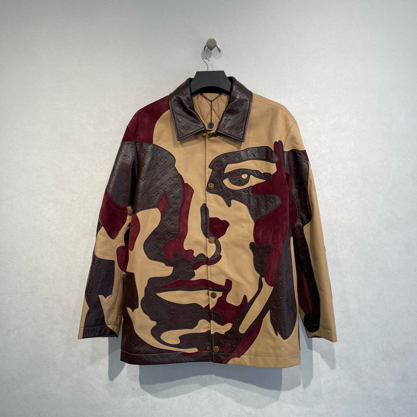 未使用 LouisVuitton/路易威登 拼接人像图案夹克外套/48码/