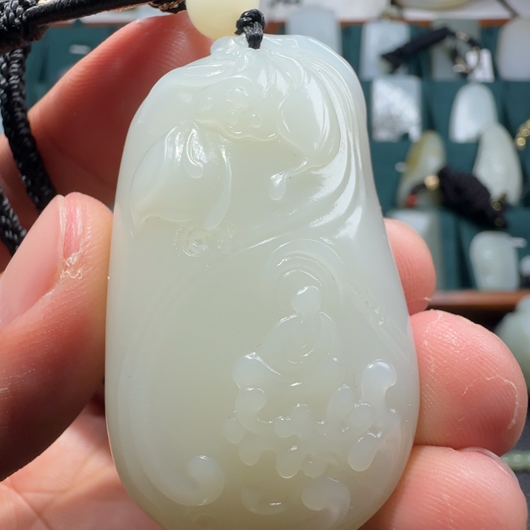 和田玉未镶嵌挂件