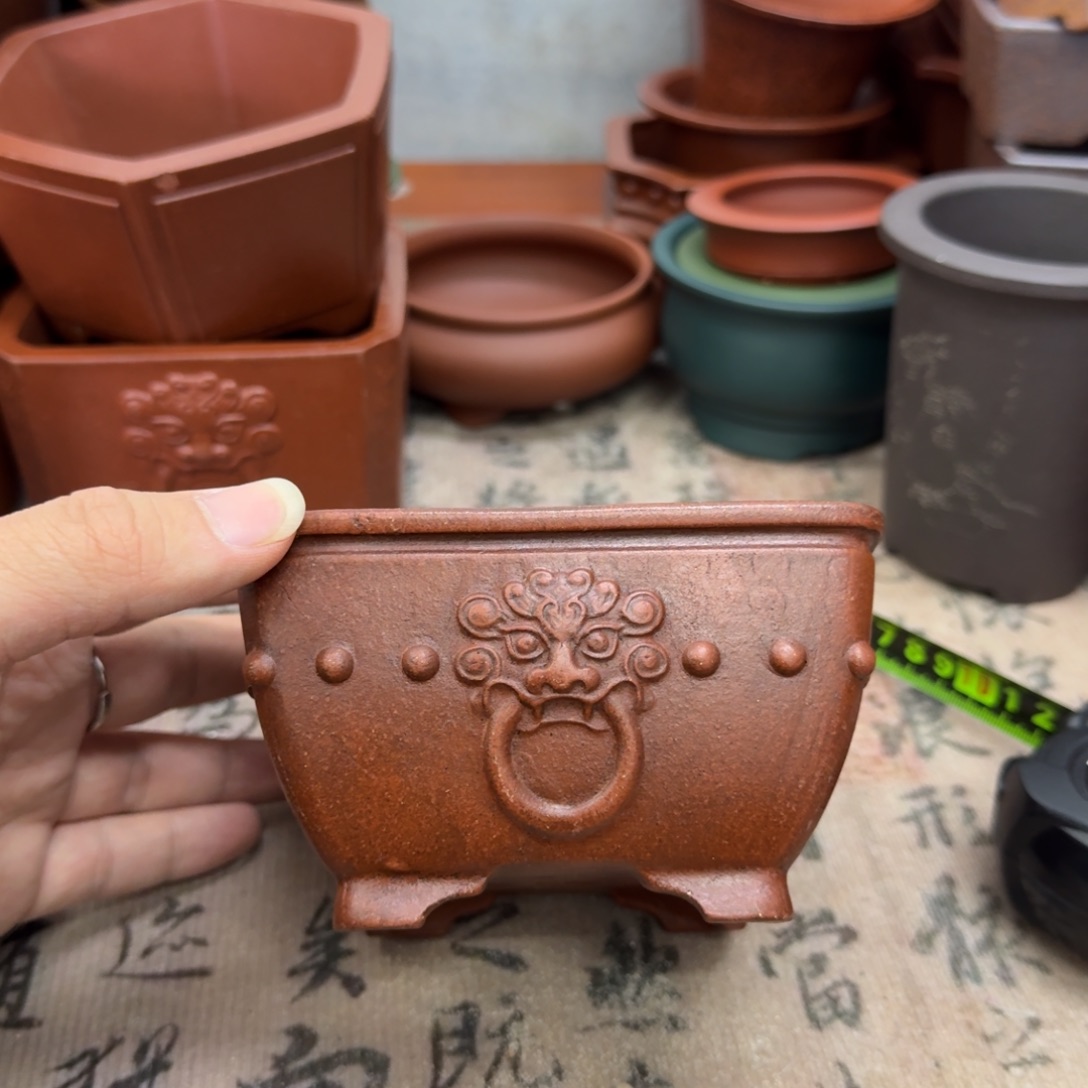 紫砂花盆宜兴紫砂正品10x5.5