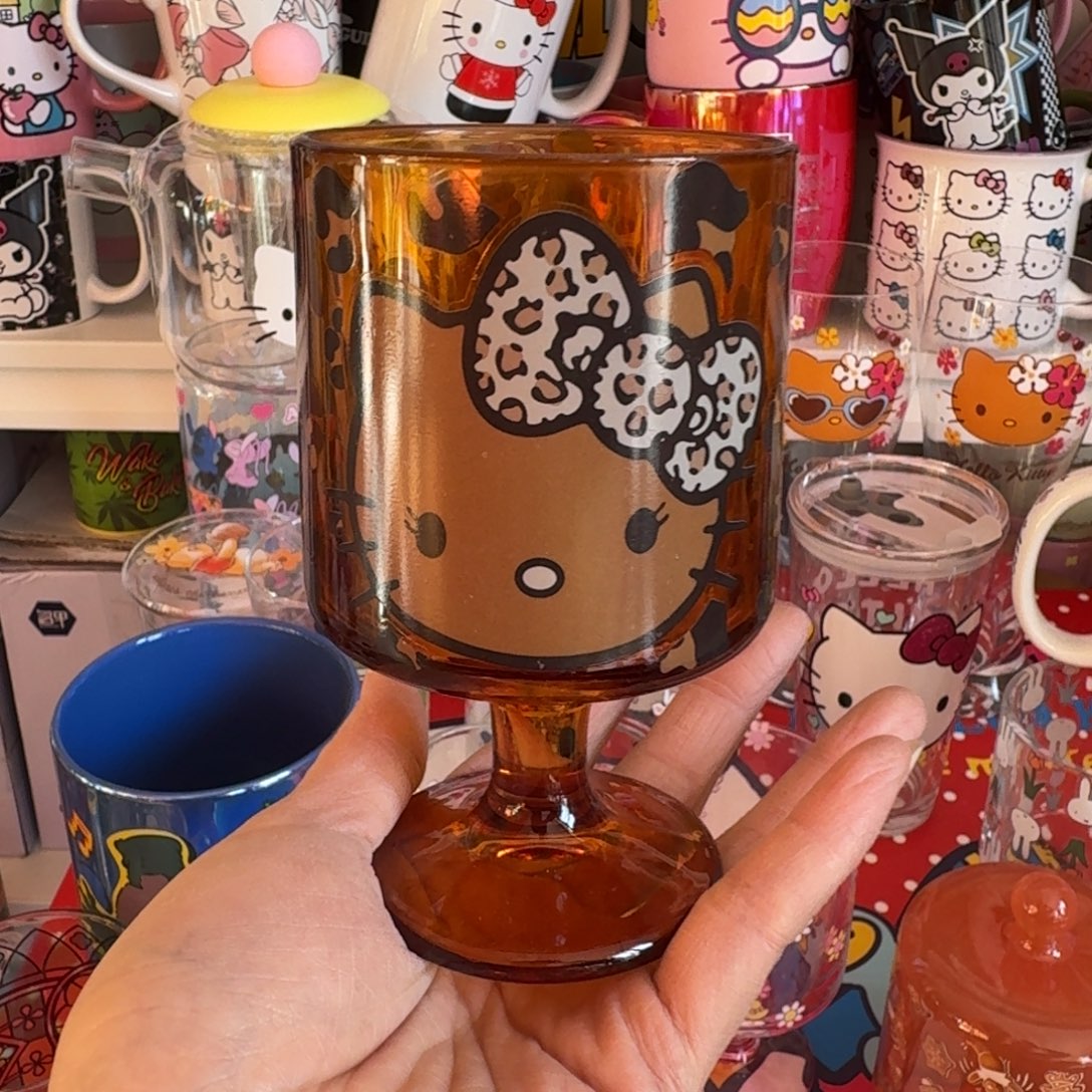 水晶玻璃吸管款豹纹