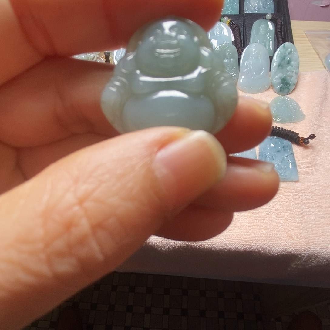 翡翠未镶嵌吊坠(不含链)纯天然缅甸A货翡翠