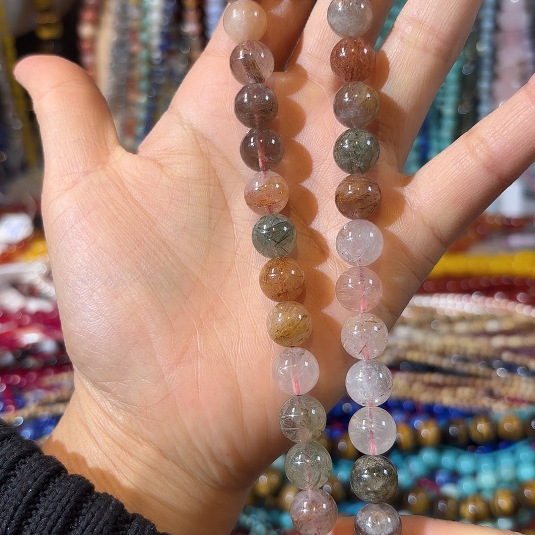 玛瑙/玉髓未镶嵌珠宝半成品超七卡10一条