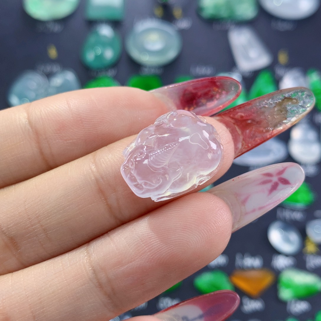 翡翠颈饰未镶嵌纯天然缅甸翡翠A货