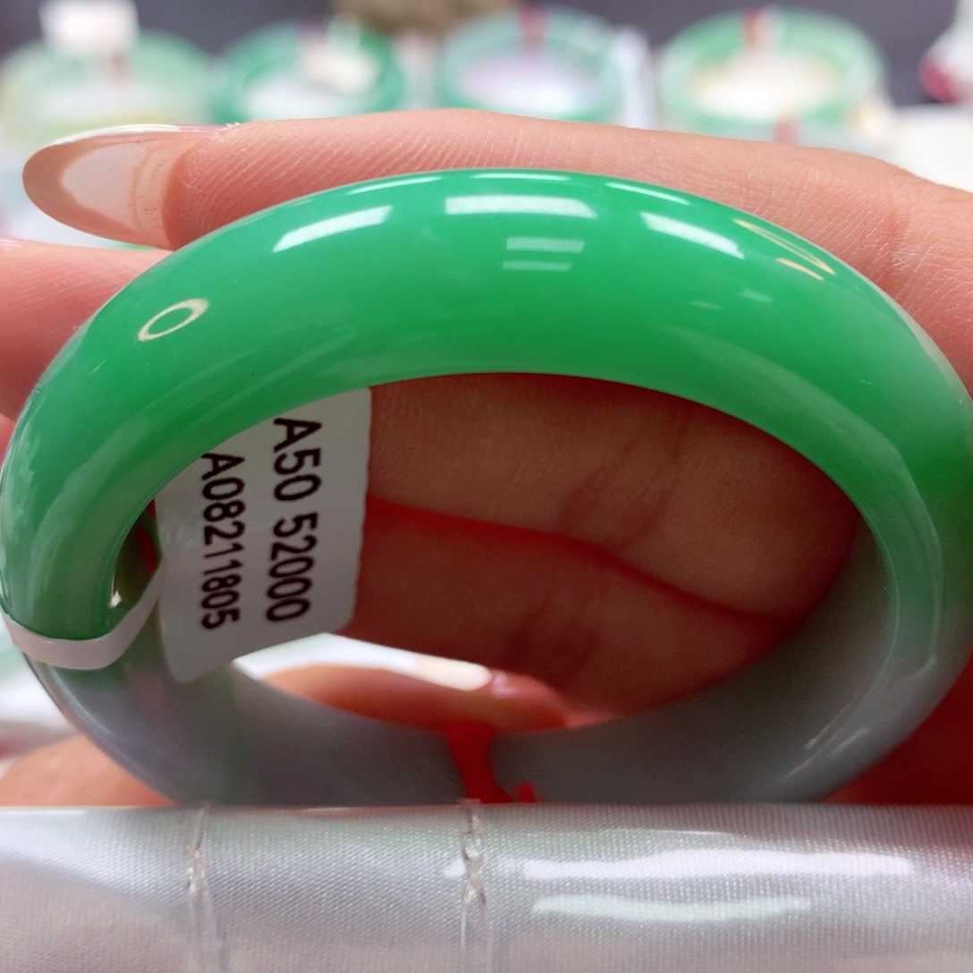 翡翠手镯未镶嵌（莫莫26）50正8号