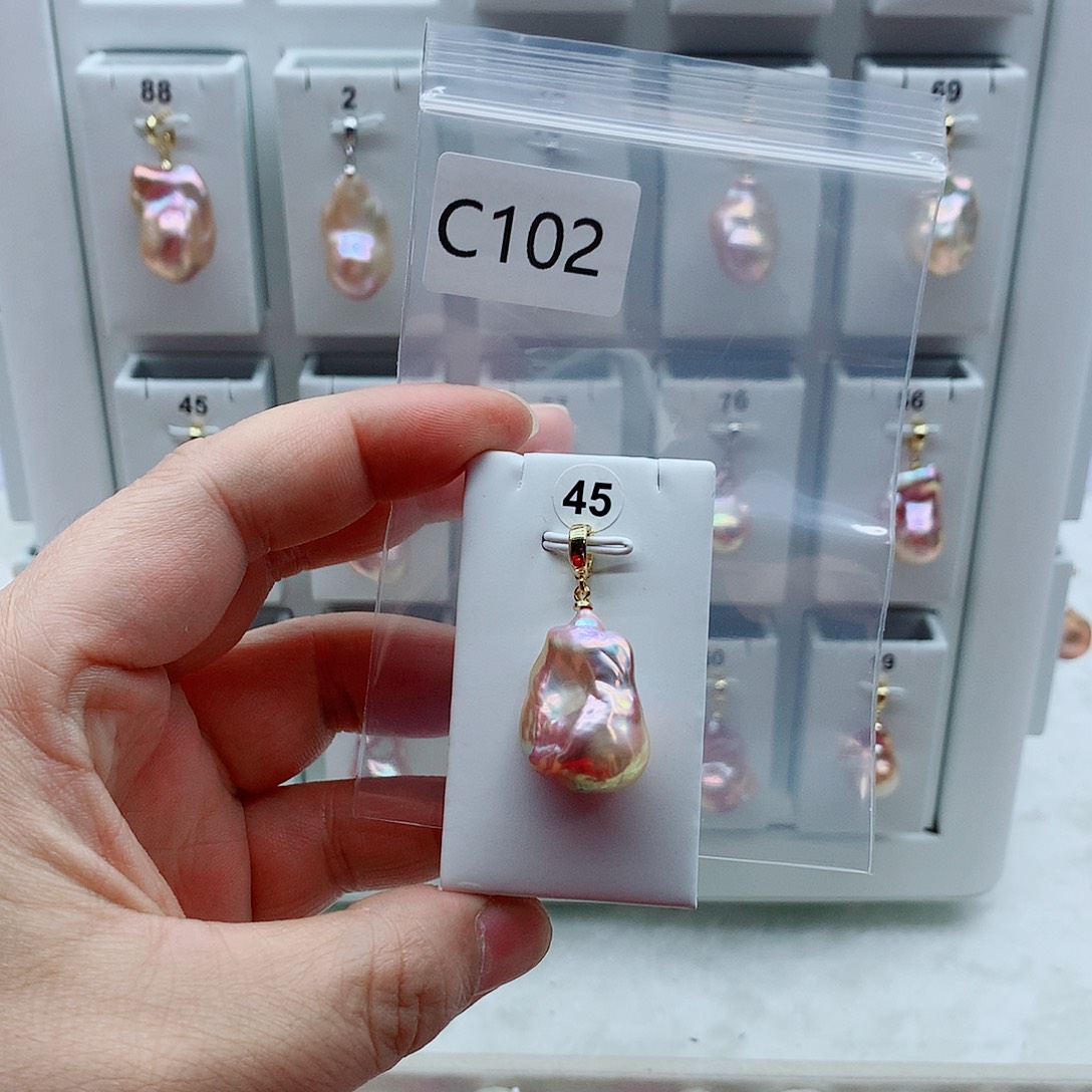 吊坠(不含链)淡水珍珠合金