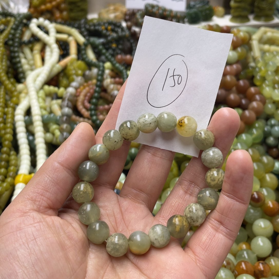 蛇纹石玉手链未镶嵌