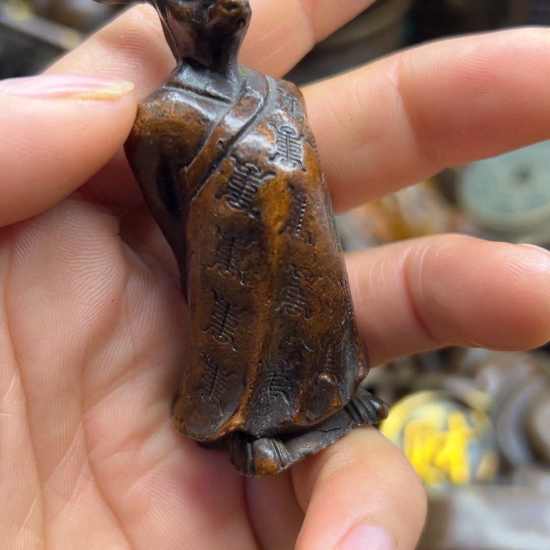 铜摆件欢迎欢迎你