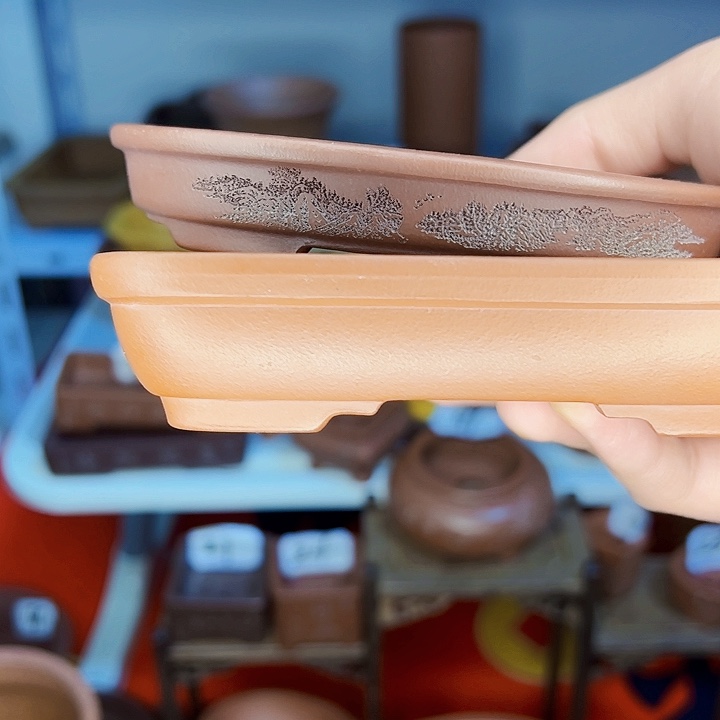 紫砂小花盆小浅盆