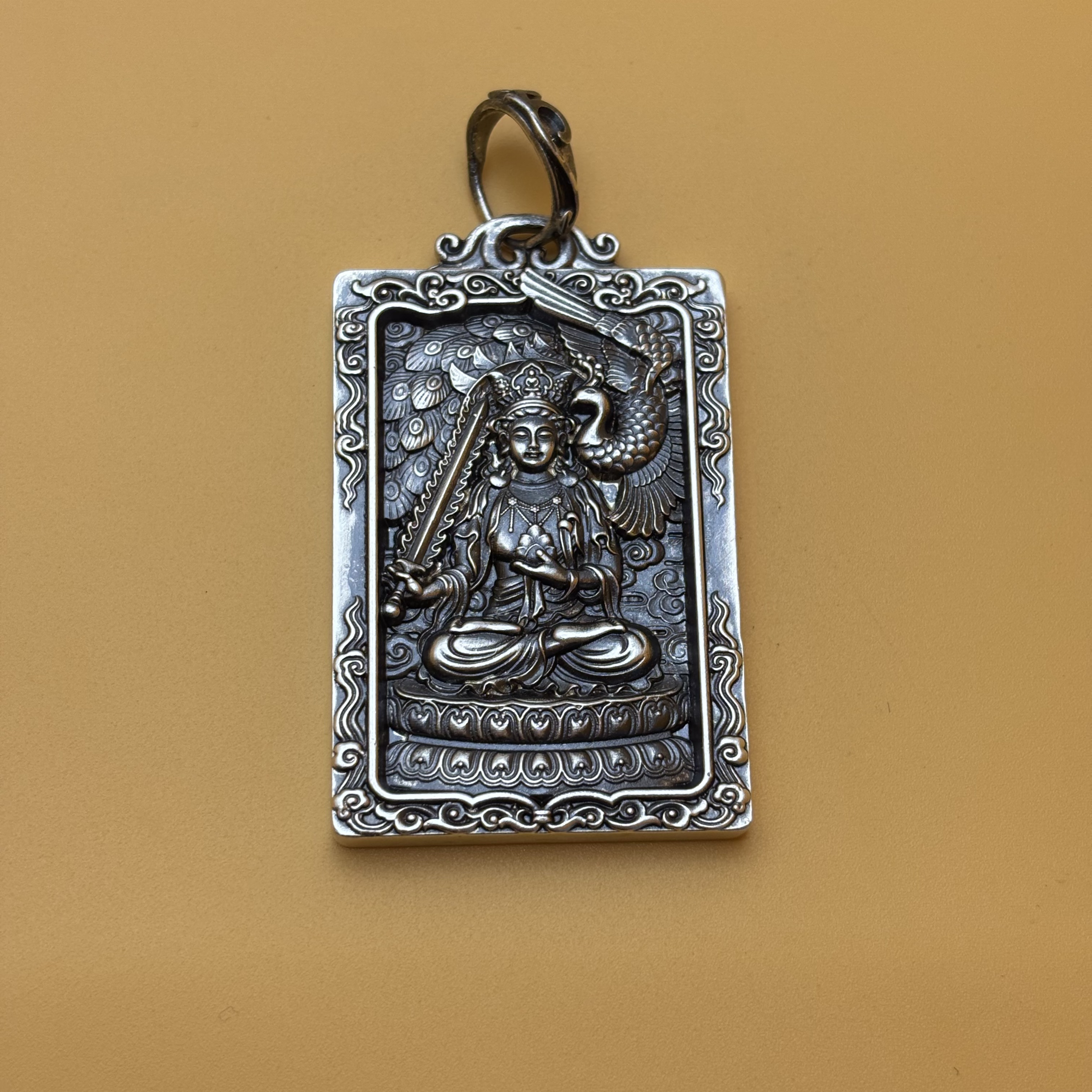 吊坠足银 999纯银虚空藏吊坠 47克