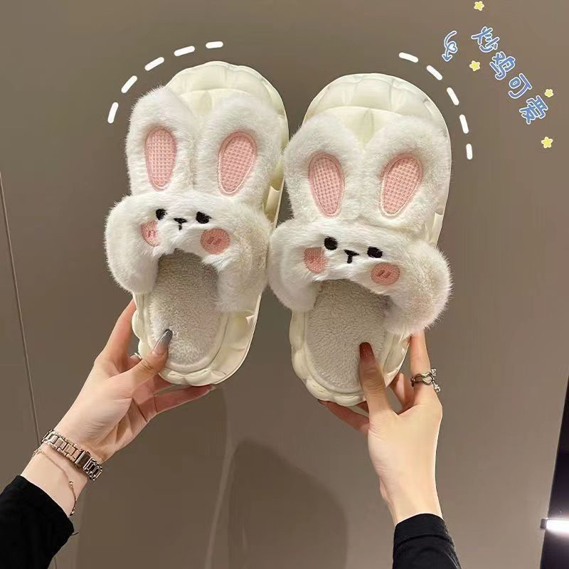 700-899 编码洞洞鞋.棉拖鞋女秋冬居家保暖加绒防滑厚底拖鞋