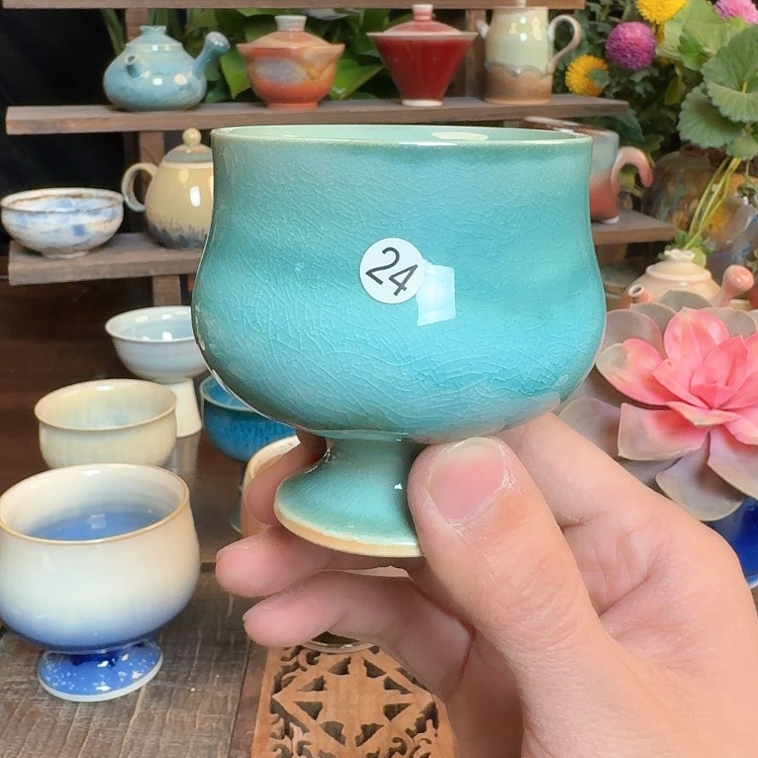 手工陶瓷主人茶杯24