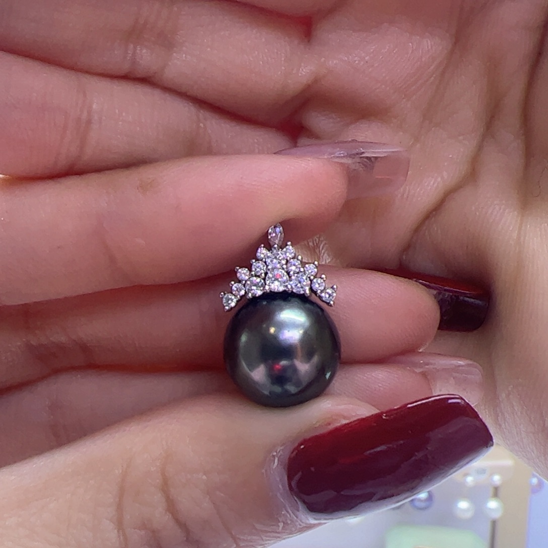 海水珍珠吊坠(赠链)银S925镶嵌