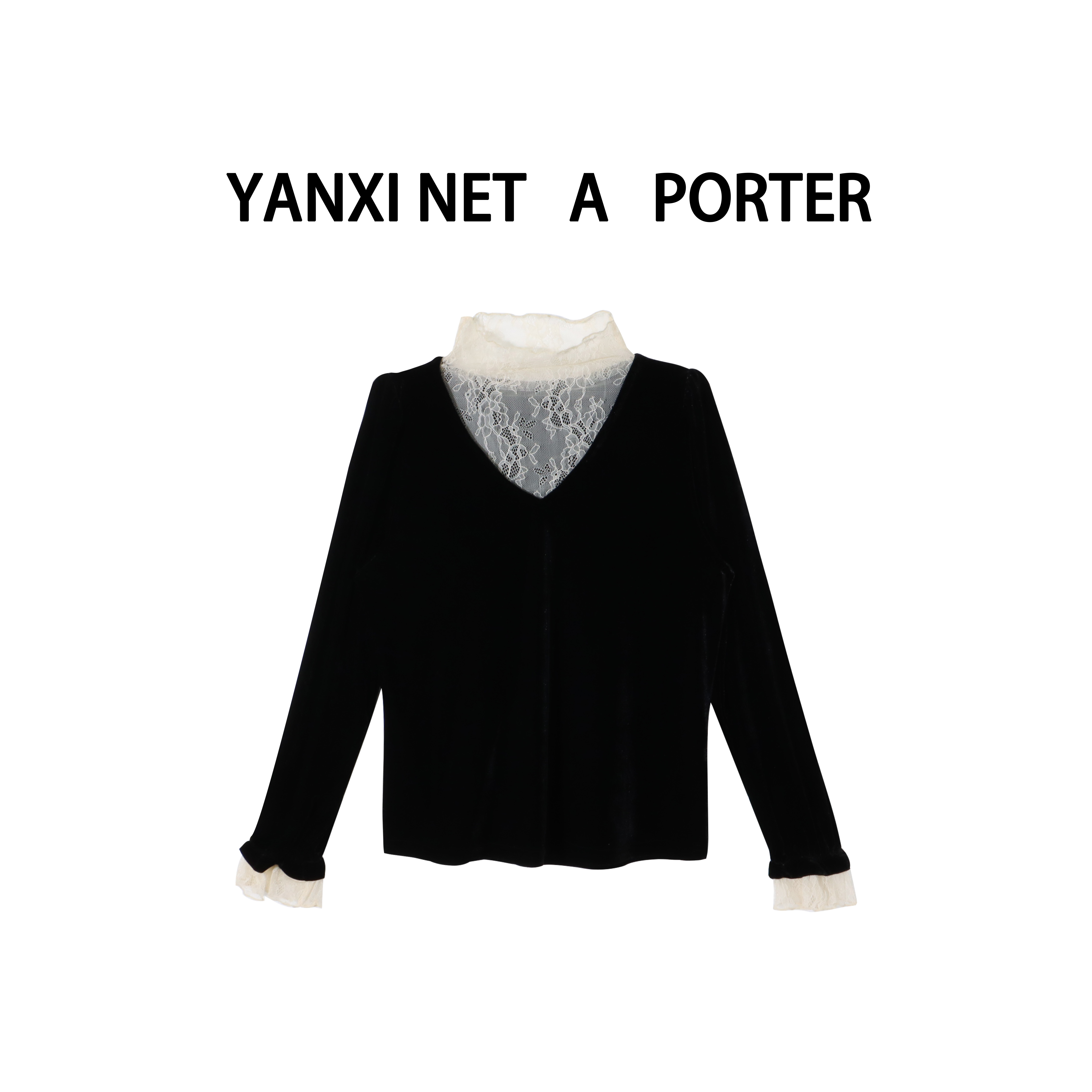 【2.14严选新品】复古金丝绒套头上衣