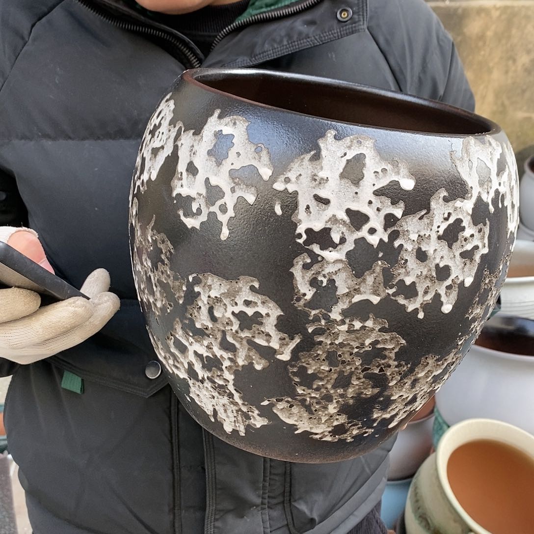 紫砂花盆正品口20高24