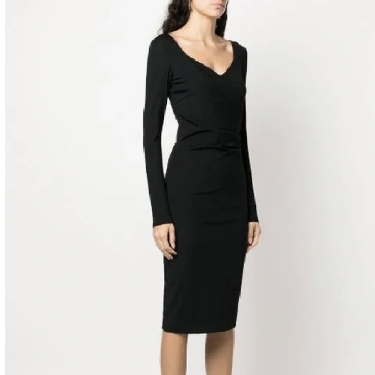 全新未使用 MaxMara 积分-188/汤/P205640673/纯色长款连衣裙
