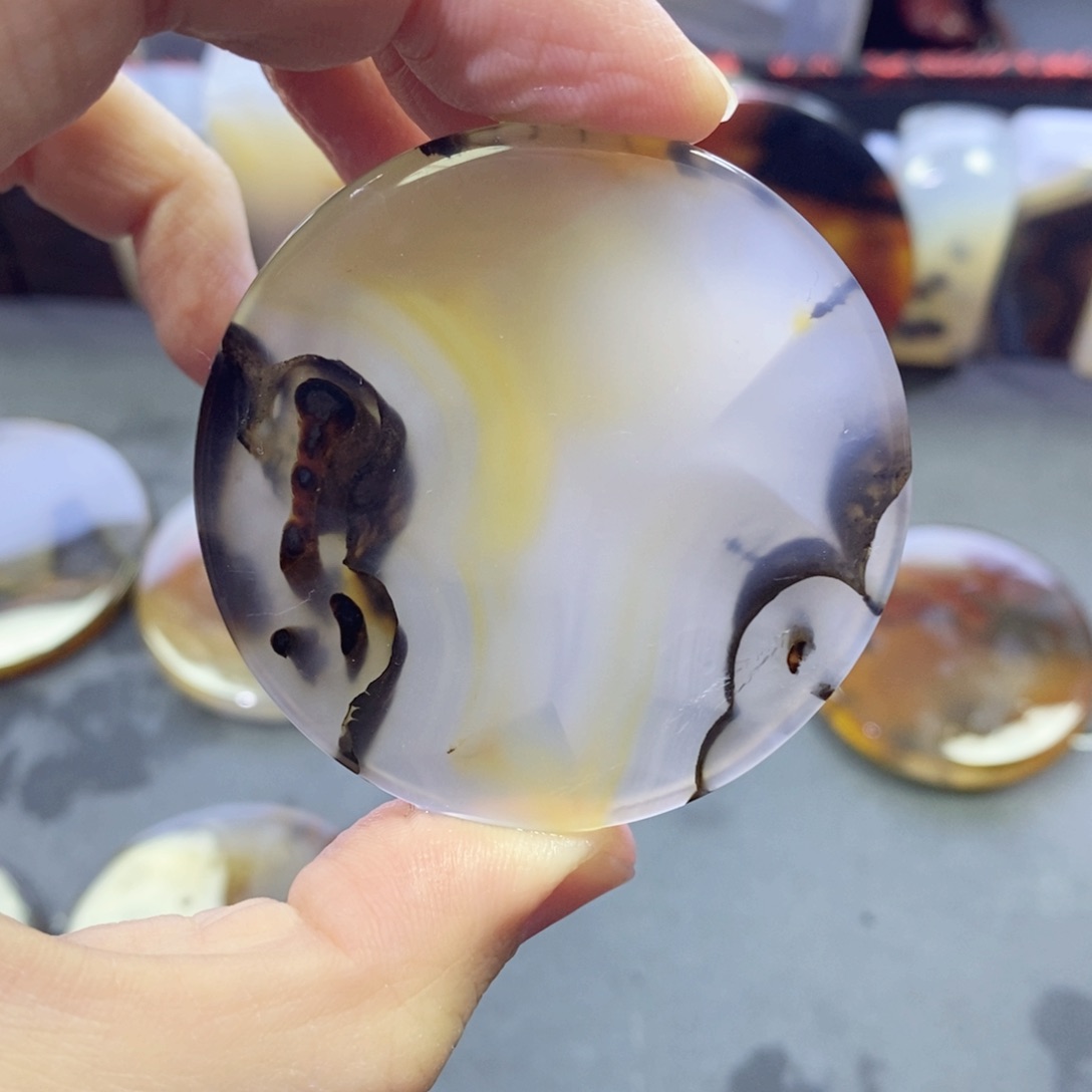 玛瑙/玉髓颈饰未镶嵌编号107