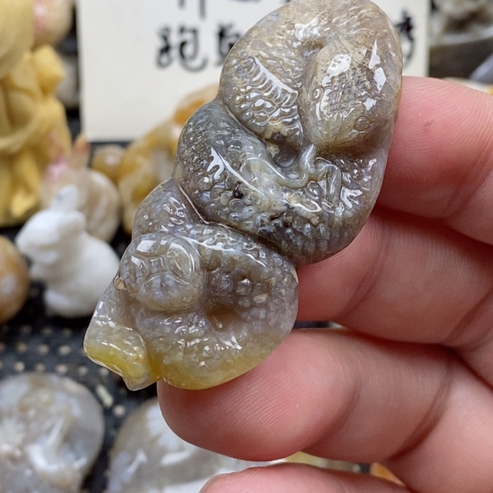 颈饰未镶嵌硅化珊瑚（珊瑚玉）有裂 有瑕