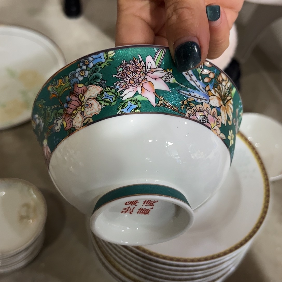 瓷片仙踪4.5寸碗六个哇塞