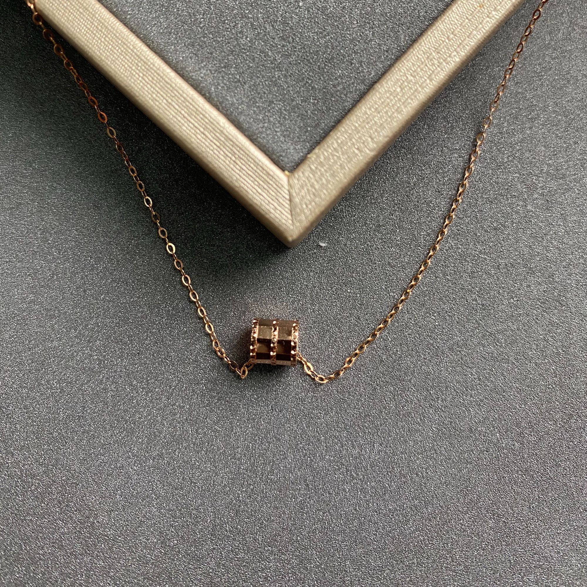 坠链均925银 小蛮腰小众时尚简约礼物女