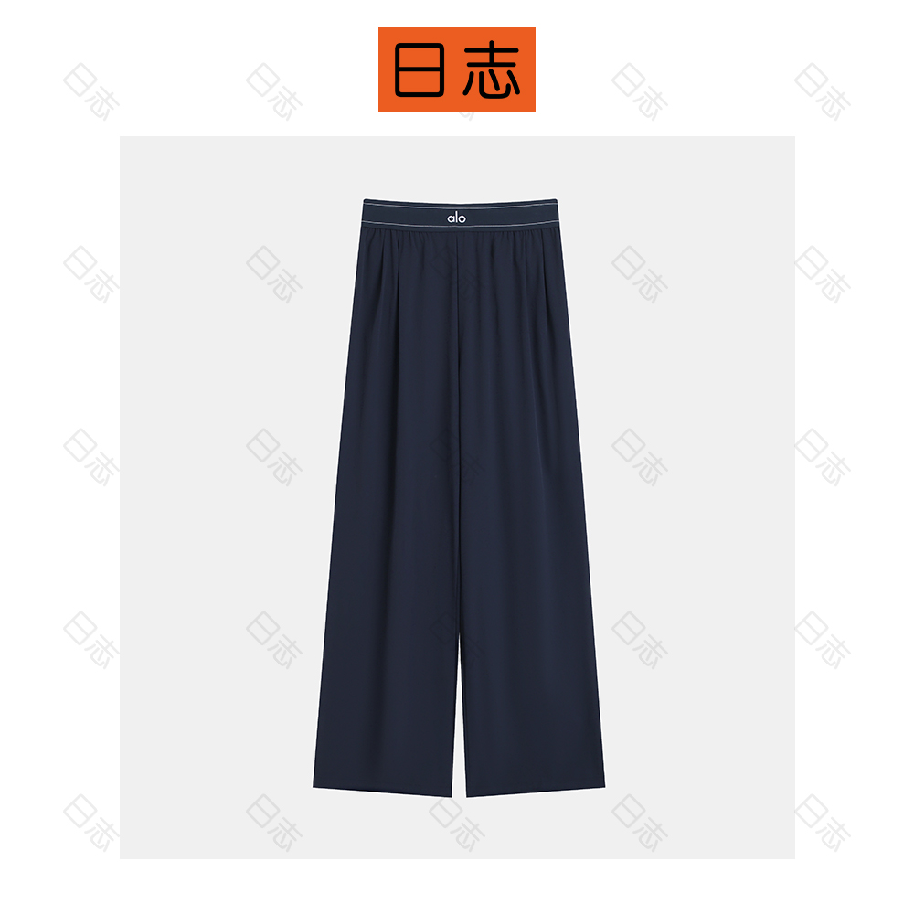 PIPO夏季高腰百搭显瘦垂感直筒女士慵懒速干透气休闲裤DD52P406