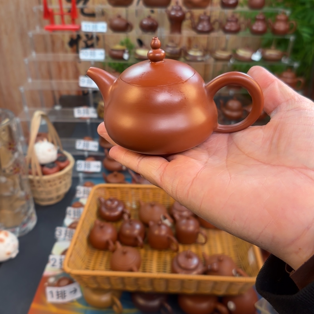 朱泥茶壶城**线朱泥茶壶120C