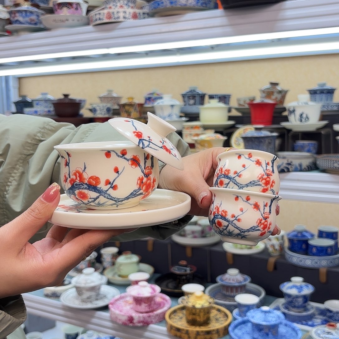 盖碗里的水煮开后倒在