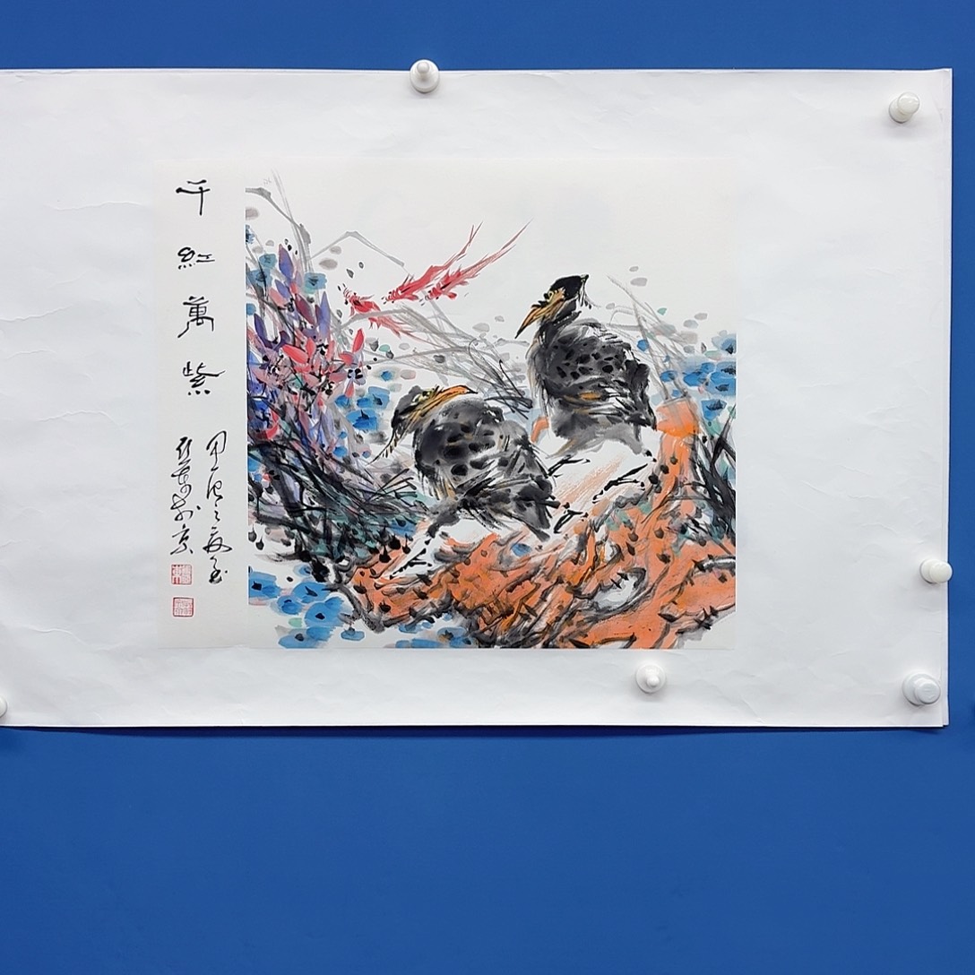 国画多次参加国内外书画