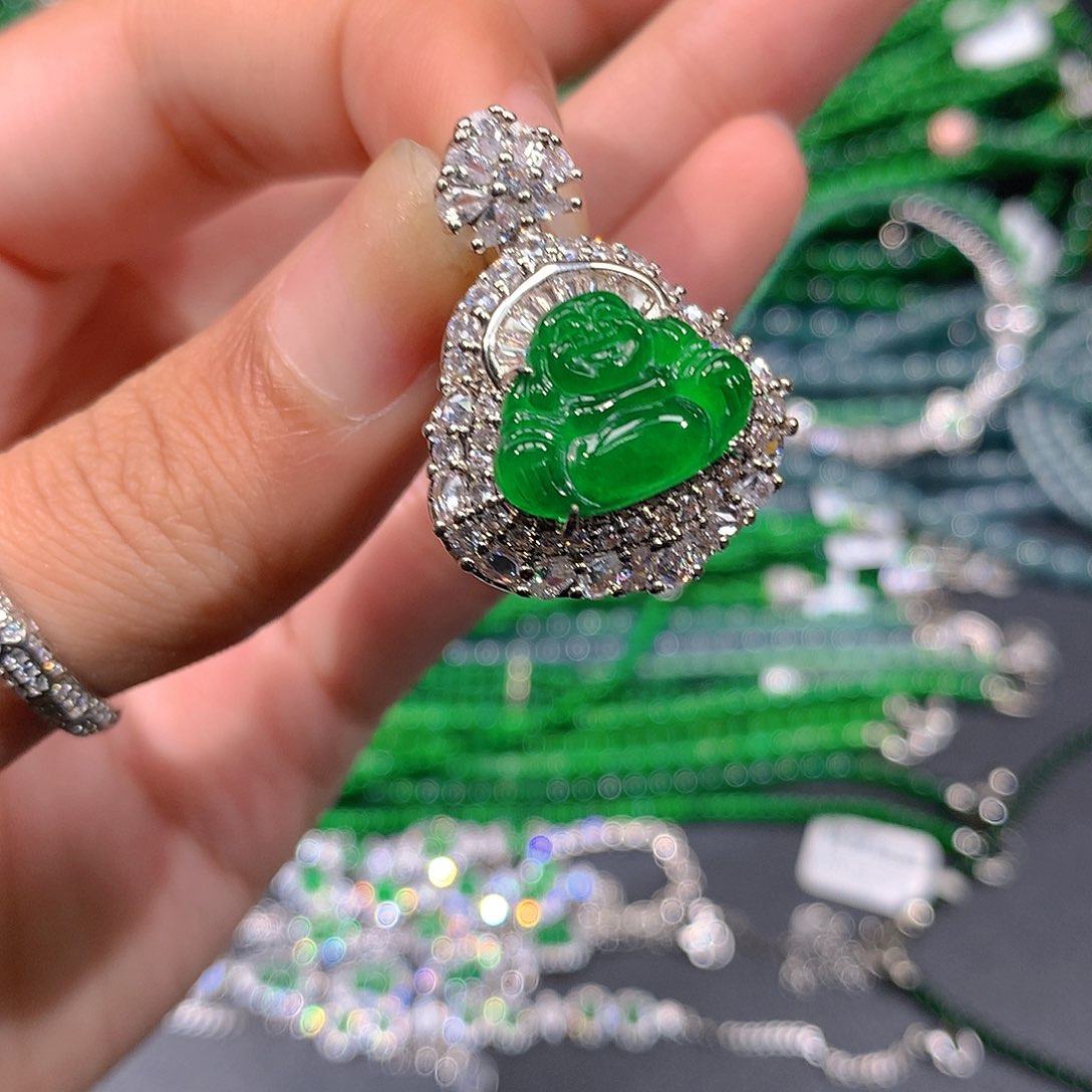 翡翠戒指未镶嵌天然翡翠