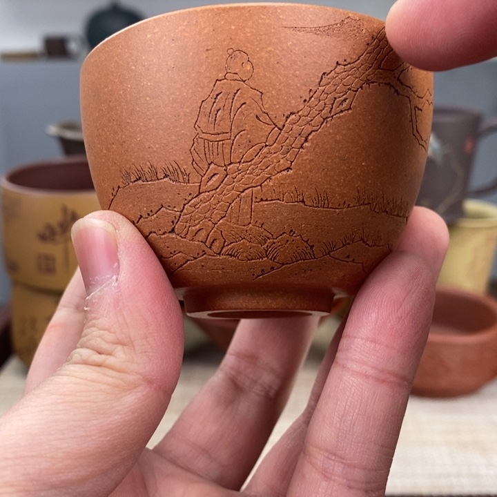 紫砂茶杯宜兴紫砂主人杯