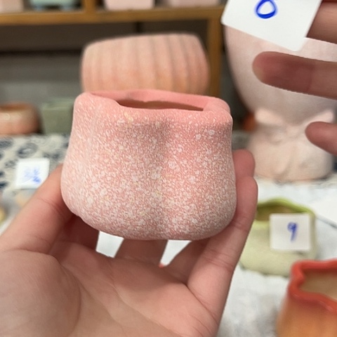 陶许愿星拇指盆36包邮口4高4.5