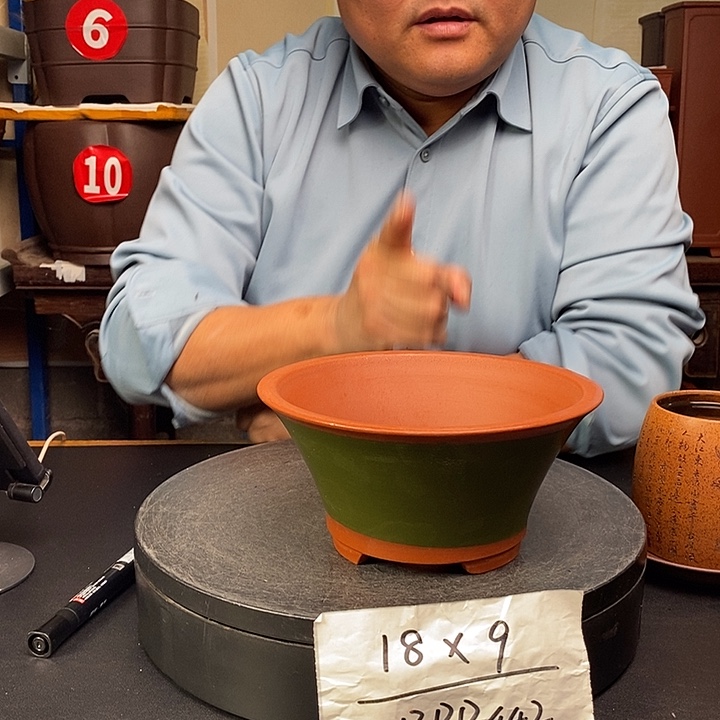 紫砂花盆货号一只PP442