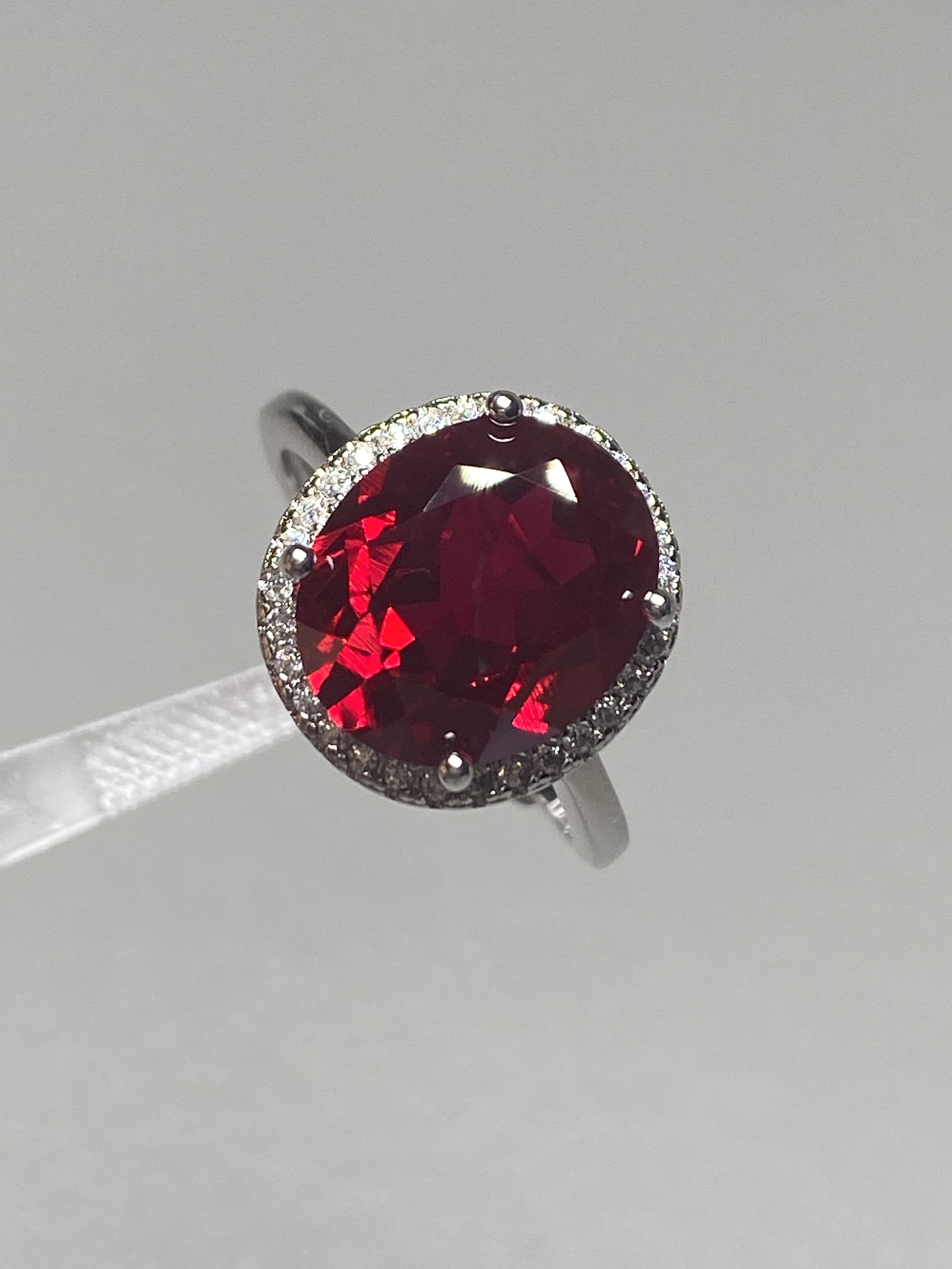 925银戒指 缅甸正鸽血红 专柜正品 鸽子蛋开口戒指10*12尺寸029