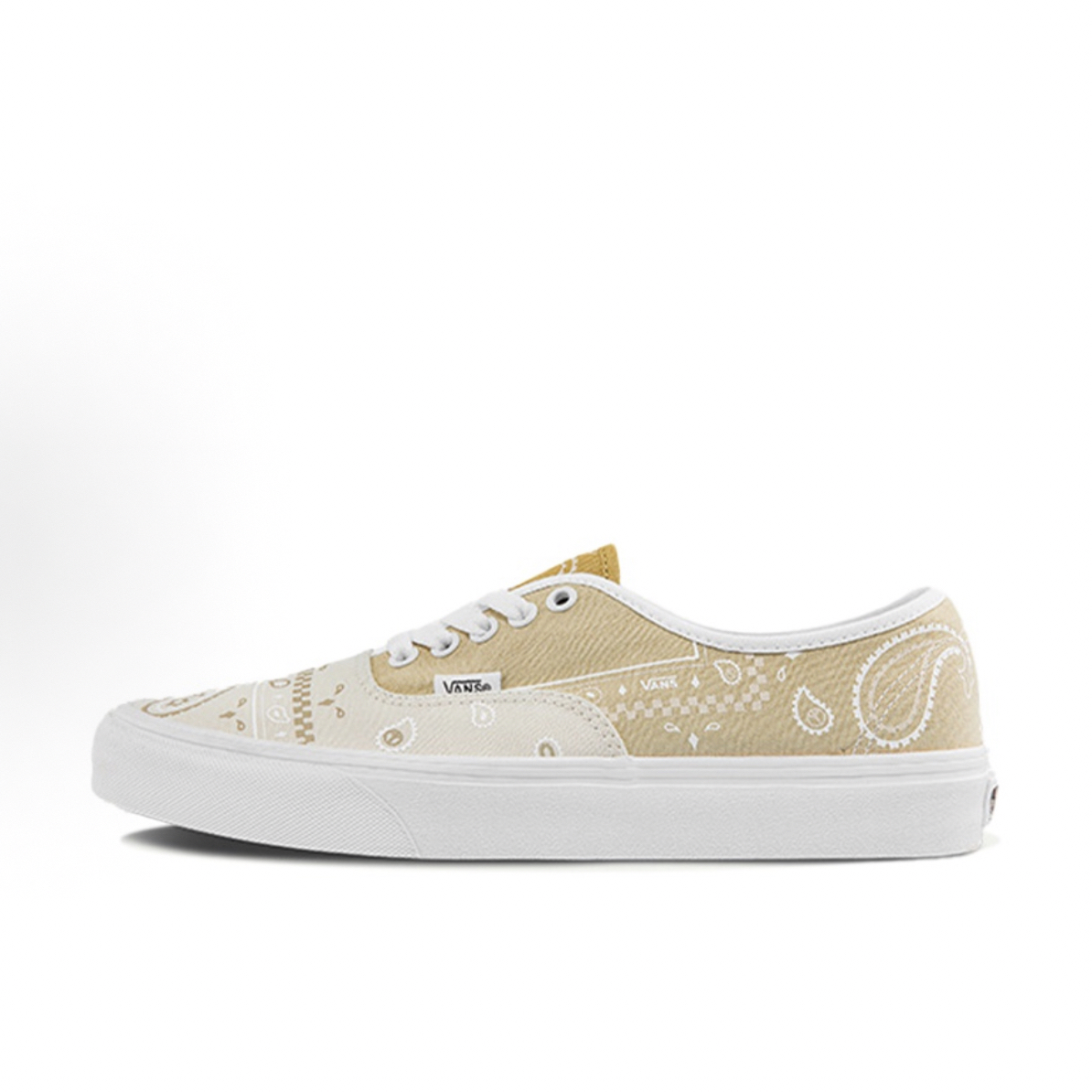 35码 vans Authentic 腰果花 低帮 板鞋 浅棕色 配盒 KRDATI