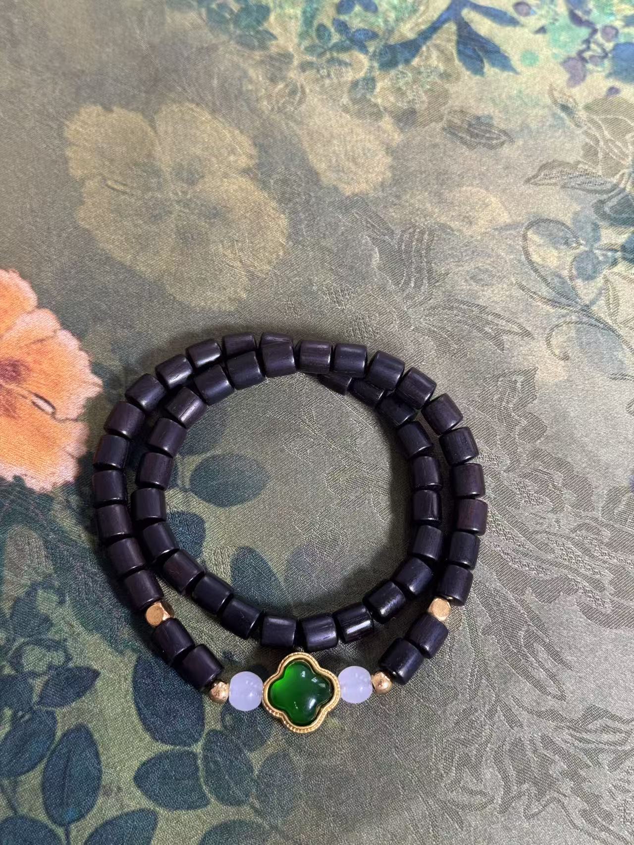 S1399-小叶紫檀四叶草手串