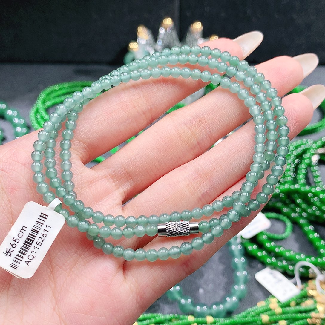 翡翠未镶嵌手链项链