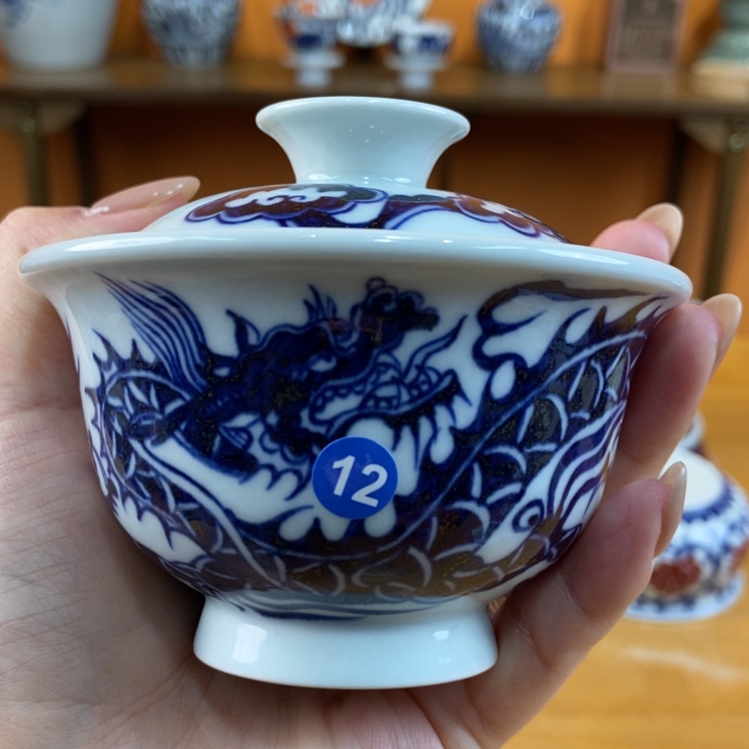 手绘现代茶具非古董